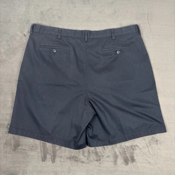 L.L. Bean Mens Comfort Waist Cotton Chino Hiking Shorts Size 40 Navy Blue - Picture 3 of 8